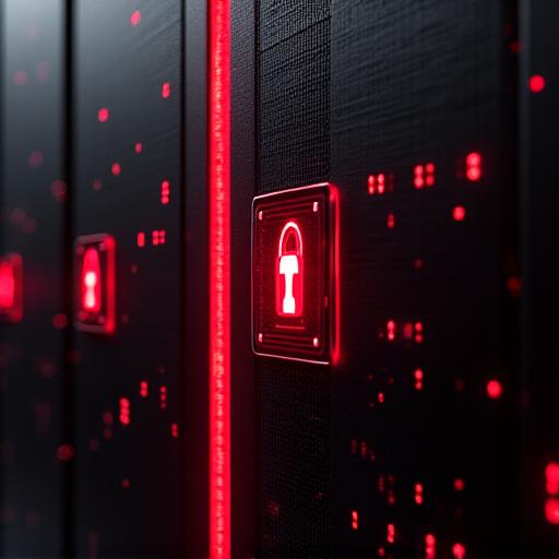 Abstract digital security concept